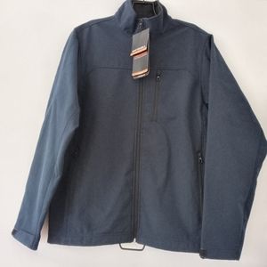 Hawke & Co. Blue Pro Series Performance Soft Shell Zip Front Jacket Men's S